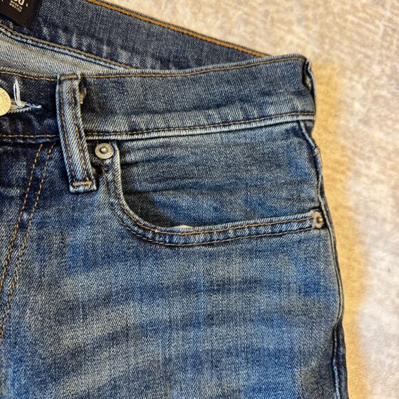 Abercrombie & Fitch Men's Signature Stretch  Athletic Straight Jean - Picture 4 of 13